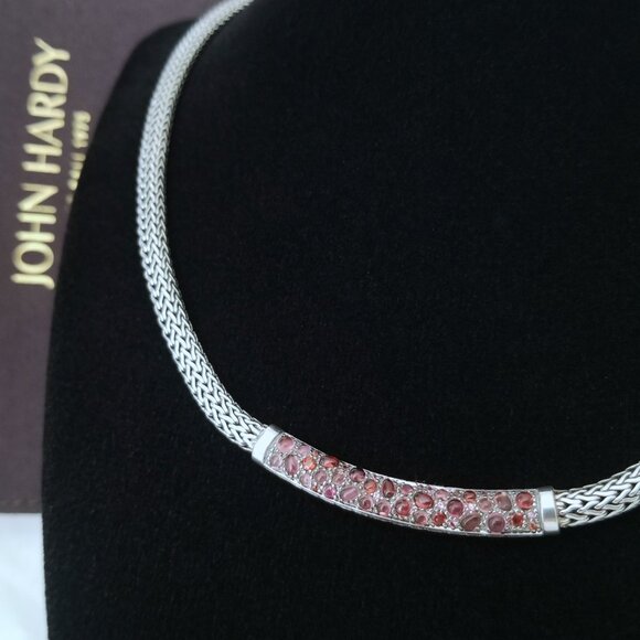 SOLD - JOHN HARDY *RARE* Raspberry Lava Tourmaline Necklace - 18" - New! $1495 - Picture 4 of 8